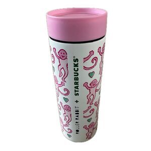 NWT Starbucks X Roller Rabbit Collab Lovely Monkey Stainless Steel Tumbler 16oz